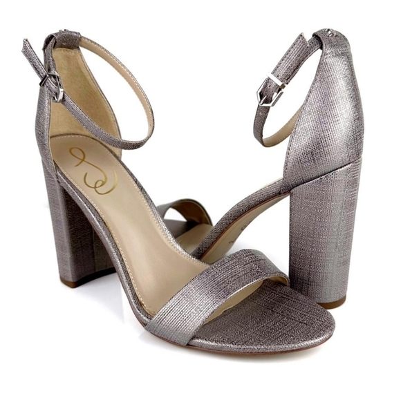 Sam Edelman Womens Yaro Ankle Sandals Block Heels shoes sz 8M - Picture 1 of 12